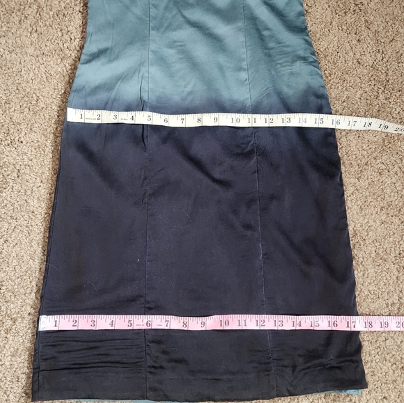 Vintage Betsey Johnson Halter Ombre Blue Evening dress - Picture 2 of 13